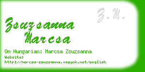 zsuzsanna marcsa business card